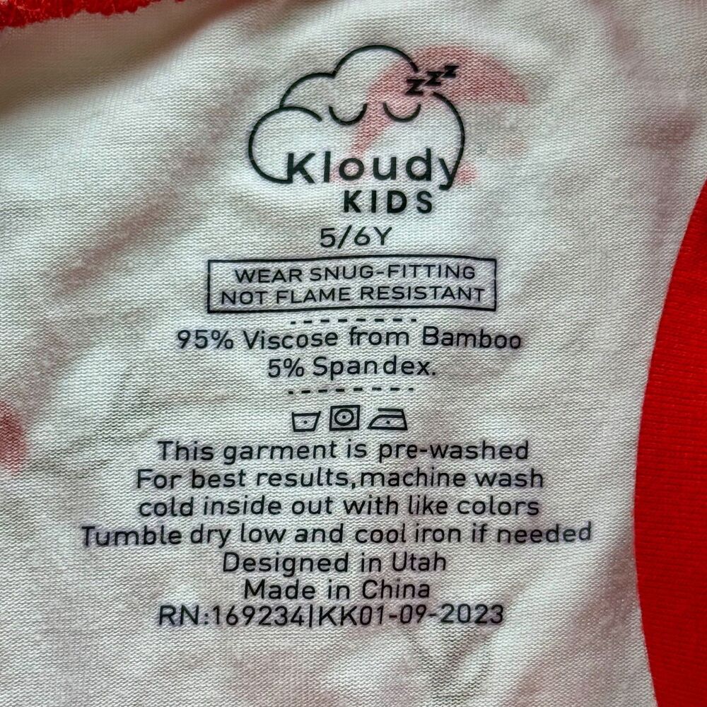 Kloudy Kids Santa North Pole Expedition Christmas Toddler Bamboo Pajamas Set - Picture 8 of 8
